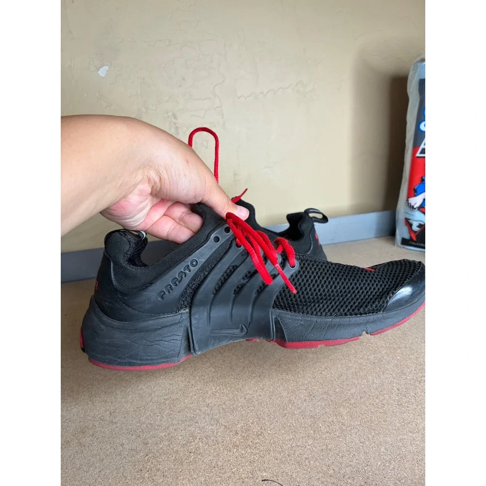 Nike Air Presto Mens Running Shoes Black Red 846438-998 Size 8